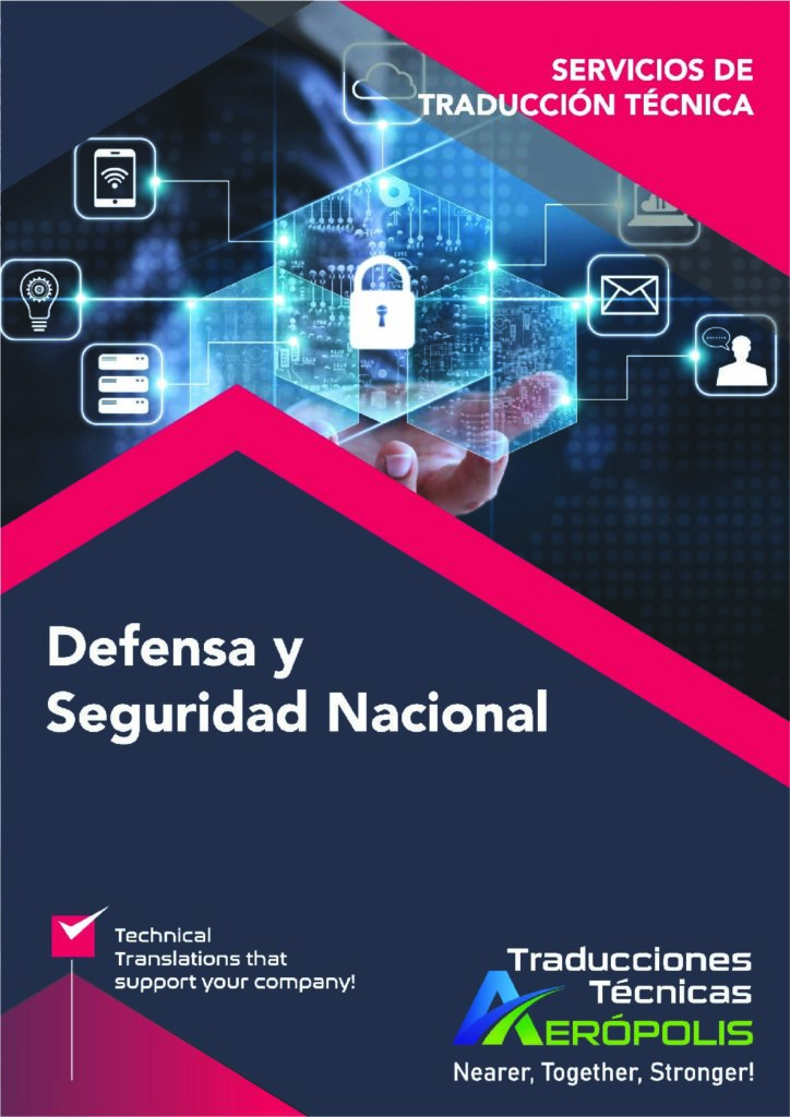 Catálogo de Servicios de Traducción técnica de Defensa y Seguridad nacional