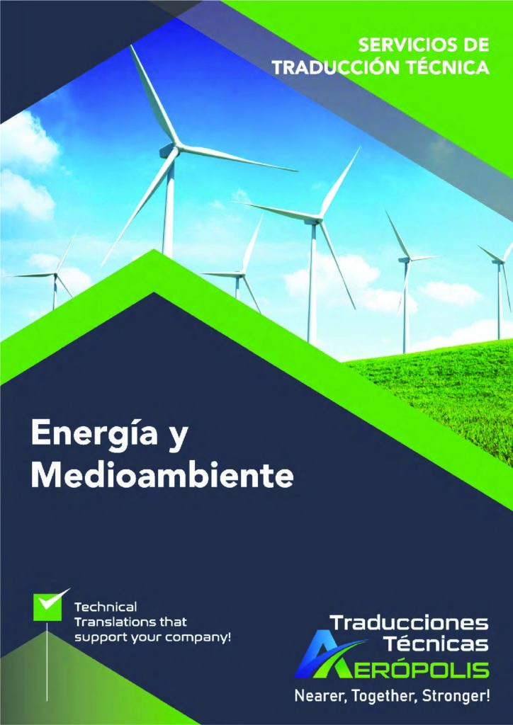 Catálogo de Servicios de Traducción técnica de Energía y Medioambiente
